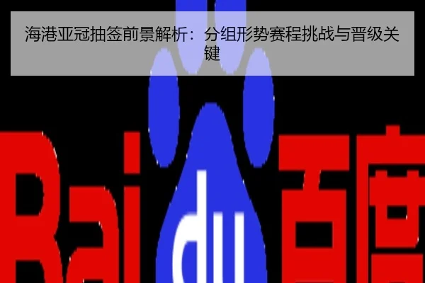 海港亚冠抽签前景解析：分组形势赛程挑战与晋级关键